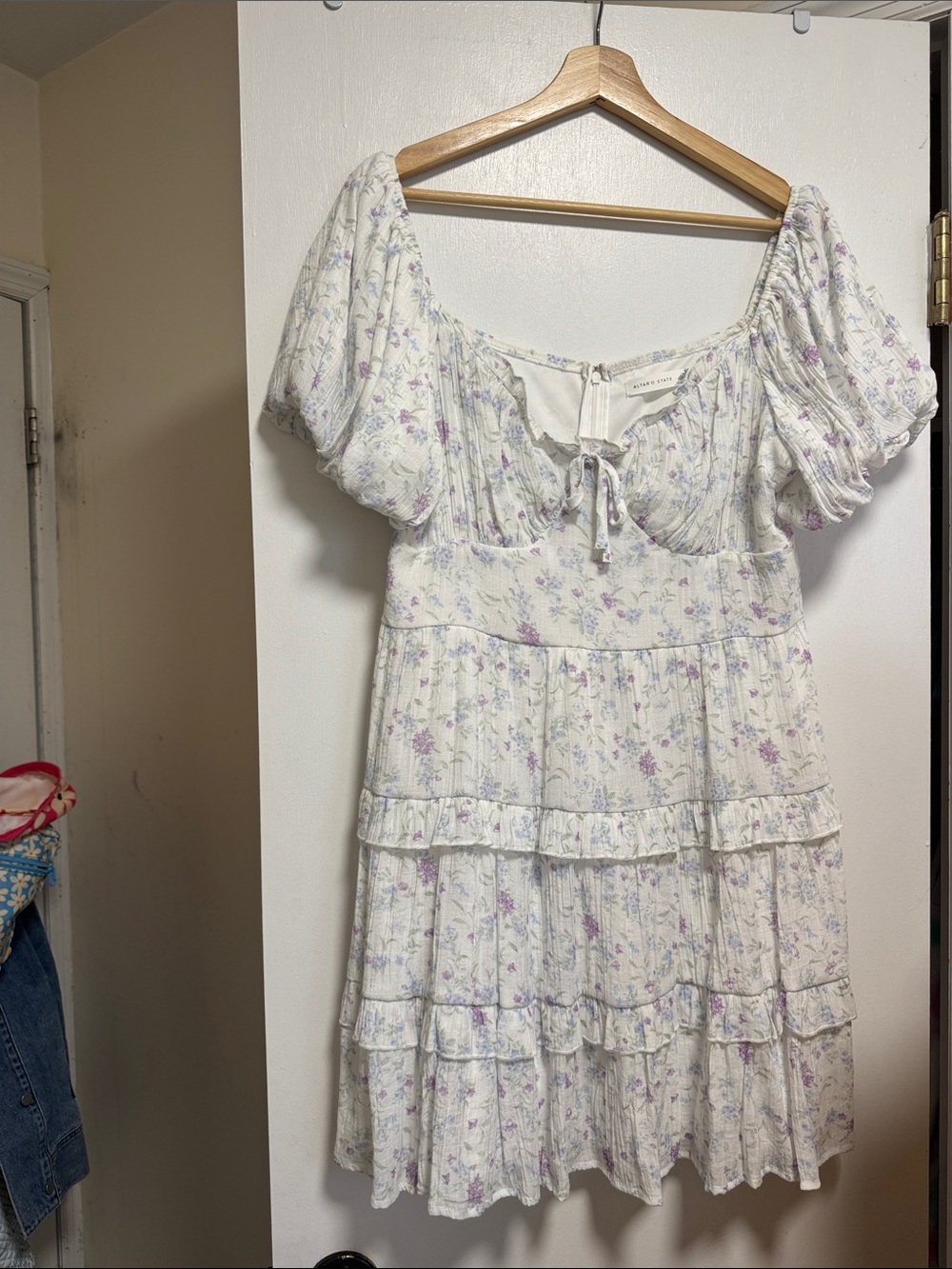 Altar’d State Julia Floral Mini Dress Size XXL - Picture 2 of 4